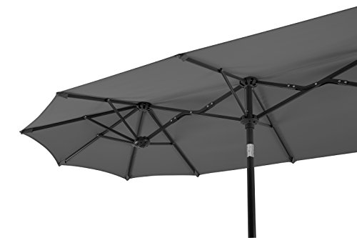 Schneider Salerno, Parasol, ca. 300 x 150 cm, rechthoekig. 300 x 150 x 220 cm, Antraciet - Afbeelding 5