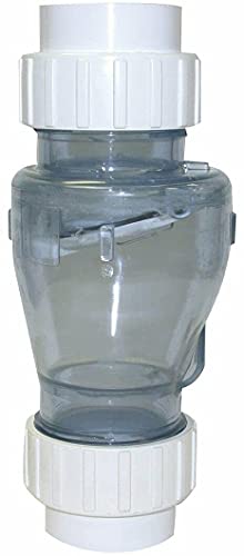 LITYPEND PVC Check Valve Swing/Spring Combination Clear 2