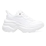 PUMA Womens Cilia Perforated Lace Up Sneakers Shoes Casual - White - Size 6.5 M