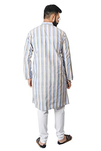 Image of Men's Cotton Long Kurta (Broad Lining)