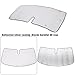 Windshield Sun Shade Compatible with Land Rover Range Rover Sport 2014-2022， Front Window Sun Shade UV Rays Sun Visor Protector Keep Your Vehicle Cool (Silver)