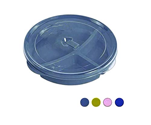 Set of 3 Chefs 1st Choice Microwave Food Storage Tray Containers - 3 SectionCompartment Divided Plates wVented Lid