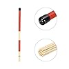 sourcing map Bamboo Drum Stick Rods Brushes Hot Rods Drumsticks Brush Red for Jazz Acoustic Rock Band Music Lover Percussion 1 Pair #3
