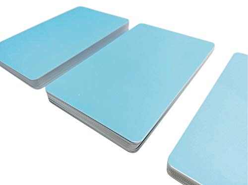 Premium Plastikkarten | PVC Karten Hellblau | 5-500 Stück | blanko, Kartendrucker, NEU! (500)