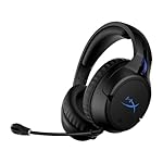 HyperX Cloud Flight – Wireless Gaming Headset for PS5 and PS4, Up to 30-hour battery, Memory foam ear cushions and premium leatherette, Noise-Cancelling Microphone with LED Mic Mute