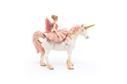 Figurine ballerine sur sa licorne réaliste jeu univers féerique 3 ans