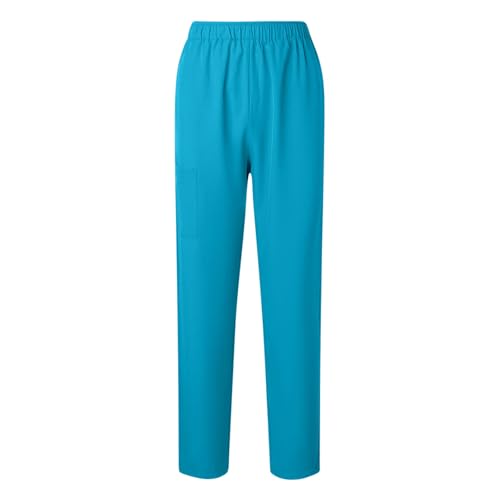 Image of Women's Medica Scrub Pants Pull On Workwear Cargo Pocket Elastic Waist Hospital Uniform Trousers