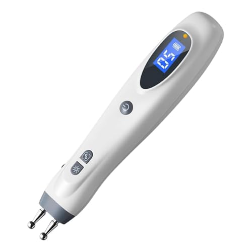 Aundhegrtt Stylo D'Acupuncture Électronique pour Soulagement de la Douleur, Appareil de Thérapie par Impulsion, Outil de Point D'Acupression Électrique des Méridiens.