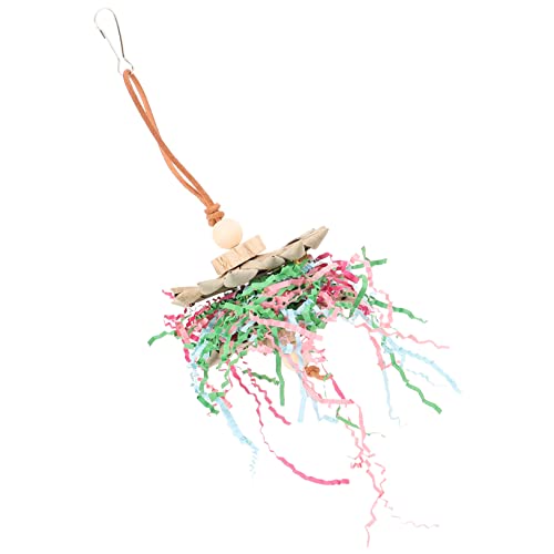 VICASKY Hanging Bird Chewing for Parrots Biting for Pet Birds Fun and Design Cage Biting for Birds Includes Easy Suspension Feature