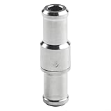 Aluminum Inline One-Way Check Valve for Vacuum Hose 6mm/8mm/10mm/12mm, Non-Return Fuel Air Water Oil Cooler Line Fit Car Marine Industrial Use(12mm)
