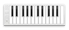 - MIDI controller with 25 full size keys (2 octaves) with USB-C connection - aluminum body - velocity sensitive keys - polyphonic aftertouch - pressure sensitive smart buttons - pitch bend and modulation buttons - octave +/- buttons - sustain button ...