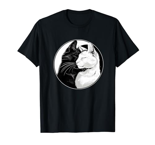 Gato Yin Yang Feng Shui Ying Yang Gato Taoísmo Budismo Zen Camiseta