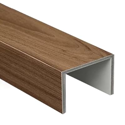 Pipe Covers for Bathroom, Weatherproofing Pipe Coverings/ Pipework Concealer Hider/ Enclosure U Shape Pipe Cover for Under Sink Pipes Ducting Venting Hidding, Wood Grain(L W D 60x5x5cm/23.6x2x2in)