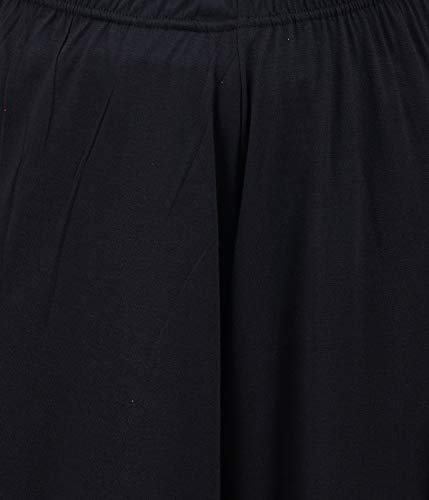 Image of Buy That Trendz M to 4XL Cotton Viscose Loose Fit Flared Wide Leg Palazzo Pants for Women Black Royal Blue Combo Pack of 2