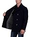 Nautica Men's Peacoat Wool Blend Double Breasted Winter Coat, Dark Navy, Large