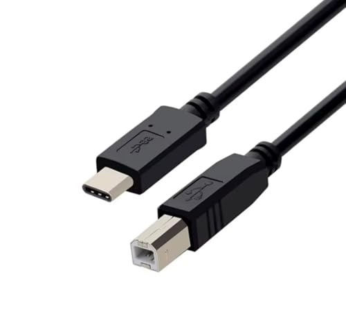 iCables USB-C Printer Cable - Also Compatible With Scanner, External HDD and Peripherals - Toshiba/PNY/Sandisk - USB Type B to USB Type C - 1M