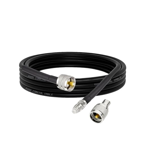 Câble coaxial RG8X de 1,8 m à faible perte Superbat pour stopper le bruit RF sur radio HAM