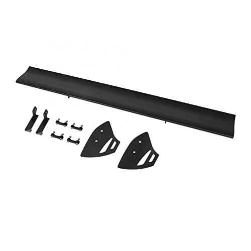 Spoiler de course d'aile de coffre noir mat en alliage d'aluminium léger universel pour voiture