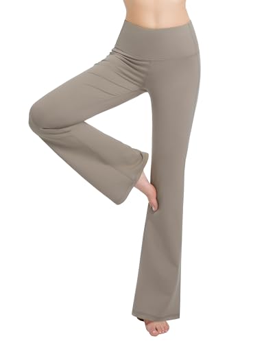 Image of BUBBLELIME Women Out Pockets High Waist Bootlegs Tummy Control Yoga Flared