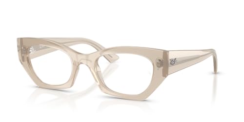 Ray-Ban RX7330 Zena Prescription Eyewear Frames, Shiny Cloudy Warm White/Demo Lens, 49 mm - image 2