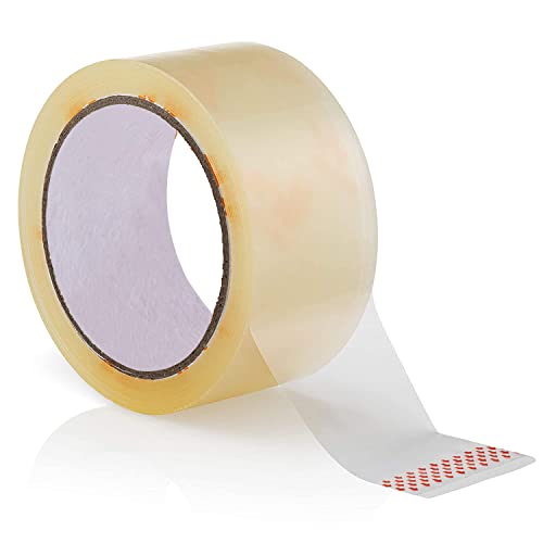 Wolf Tapes Packaging Tape, Heavy-Duty Parcel Tape for Packing, All Purpose Strong Adhesive Tape, Secure Sticky Seal for Boxes, FSC Certified Shipping Tape, Pack of 6 48MM x 66M (Clear)