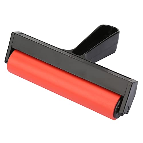 Rubber Roller, Art Ink Painting Roller Stamping Tool for Crafts Printmaking Block Printing Card Making Acrylic Paint Slab Rollers (15cm)
