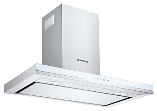 Hoover-HDSV985W-Campana-extractora-90-cm-4-velocidades-612-m3h-213W-Ilumincion-led-Paneles-antigrasa-Filtros-carbon-42dba-Inox-y-frontal-cristal-blanco-Clase-A