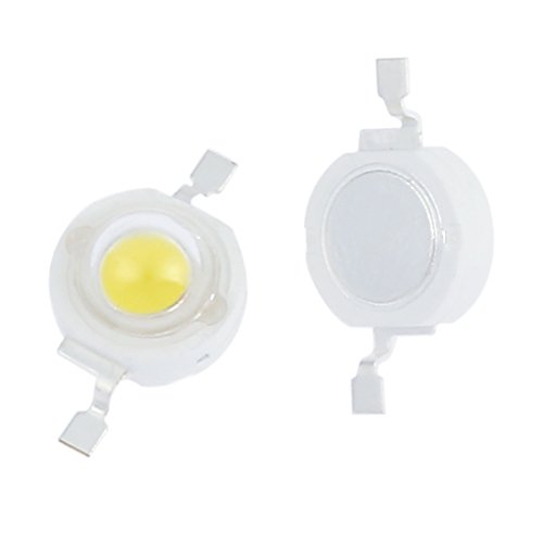 Aexit 20pcs 4000K Lighting fixtures and controls High Power Led Chip Board White(DC 3V-3.4V 1W) Super Bright Intensity SMD COB Light Emitter Components Diode