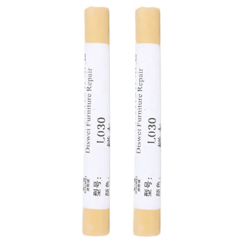 Furniture Paint Floor Repair Crayon, 2Pcs Furniture Paint Repair Crayons Floor Repair Crayon Scratch Patch, Scratch, Wood Scratch Covers and Removers (Beech)