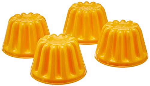 Patisse 2443 Puddingförmchen-Set, 4 teilig, 100 ml, Gelb Cover