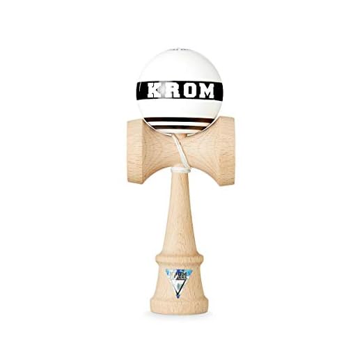 KROM Kendama Strogo White – Flawless Balance – Strong and Durable – Enhanced Cognitive Skills – Improved Balance, Reflexes, and Creativity – Kendama Model Pro Made For Beginners and Experts