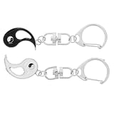 ibasenice Llaveros para Parejas Estilo Vintage de Diseño Chino Tai Chi Bag Charm Resistente para Amigos y Amantes de Decorativas para Mochilas y Llaves