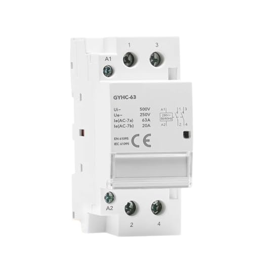 Contacteur modulaire 2P 40A pour automatiser le chauffe-eau sur rail DIN de la maison