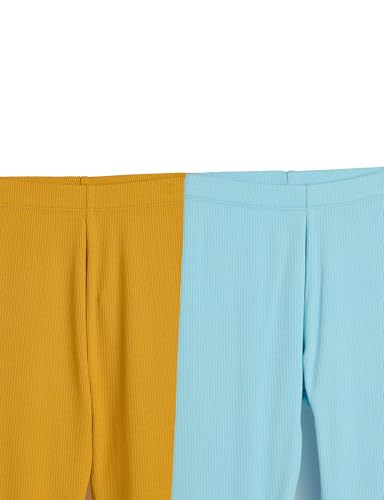 Image of Amazon Brand - Symbol Girl's Cotton Ribbed Stretchable Leggings | Ankle Length | Aged 2-14 Years