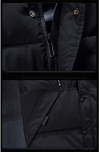 Chaleco acolchado ligero de invierno con capucha y cremallera para hombre 6