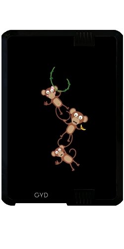 Case for Kindle Fire HD 7 inches (2012 Version) – Monkey by Ilovecotton