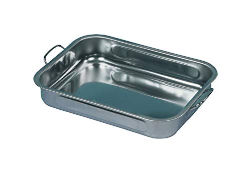 Karl Krüger Vierkantpfanne Edelstahl 30x23x5,5cm Backofen Pfanne Bräter Auflaufform