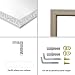 Chely Intermarket, Espejo de Pared 35x140 cm(44x149cm)(Blanco-Plata) Mod-144, Ideal para peluquerías, salón,...