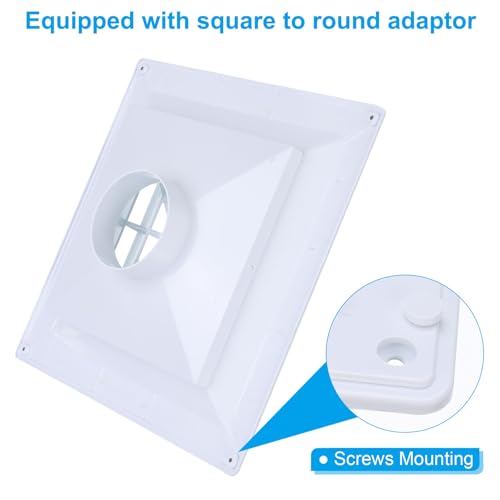 Grille de retour d'air 35,1 cm diffuseur d'air de plafond pour gaine ventilation VMC