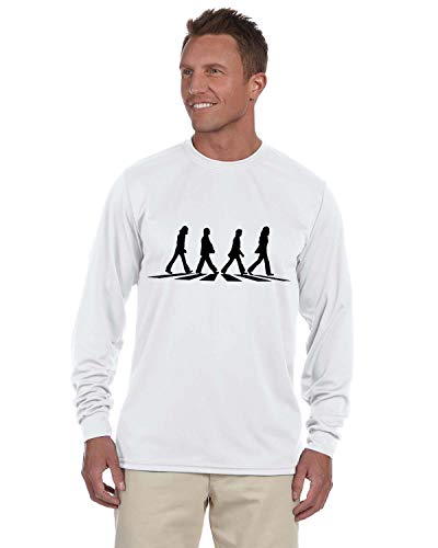 Long Sleeve Abbey Road Tshirt White Crosswalk Merchandise Memorabilia Vinyl Album Record Iconic T-Shirt Band Pepper CD Men Women Ladies Girls LTS1WBS - Les Beatles, Paul McCartney, John Lennon, RIngo Starr, George Harrison Long Sleeve Abbey Road Tshirt White Crosswalk Merchandise Memorabilia Vinyl Album Record Iconic T-Shirt Band Pepper CD Men Women Ladies Girls LTS1WBS