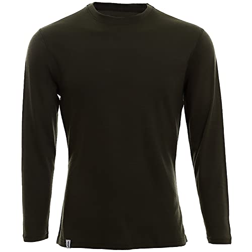 Merino Shirt - Thermounterhemd Langarm I Thermo Oberteil aus 100%...