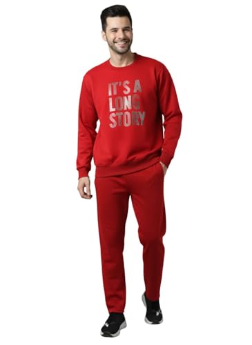 Image of Mack Jonney Graphic Print Track Suit for men | Co-ord Set | Warm Fleece Tracksuit Set | Full Sleeve Sweatshirt