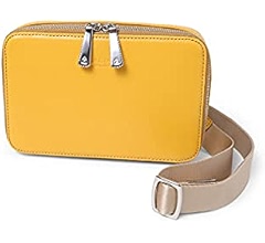 FUJITAKA, Genuine Leather Mini Shoulder Bag, Made In Japan