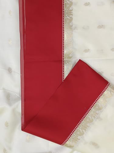 Image of Women's Glory Banarasi Satin Kanjivaram Saree Silver Zari Border Pure Soft Blend Silk Sari Kanchipuram Paithani Silk Party Wedding Festive New Ladies Sadi with Unstiched Blouse Piece. (Pink)