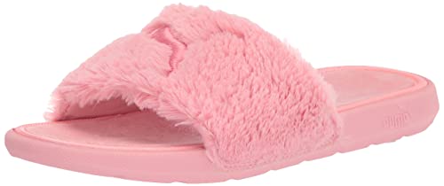 PUMA Kids Girls Cool Cat Fluffy Slides Casual Sandals Casual - Pink - Size 5 M