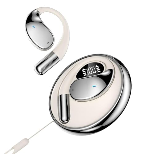 Auriculares de oreja abierta, auriculares Bluetooth 5.3, auriculares Bluetooth con cancelación de ruido, auriculares deportivos impermeables