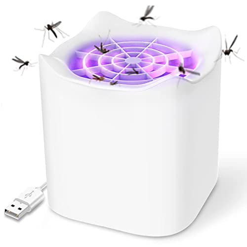 Insecticida eléctrica, USB, Trampa para Mosquitos, lámpara para Mosquitos con luz, Trampa para Moscas de la Fruta para Cocina, Interior y Exterior