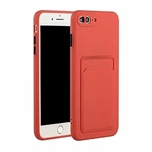 WJMWF Hoesje voor iphone 7/8/SE 2020 Ultradunne Zachte Siliconen Gel TPU met Kaartsleuf [Screen Protector…