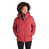 Mountain Warehouse Toasty Womens Short Padded Jacket - Water-resistant Ladies Puffer Coat with Thermal Tested -30°C - Autumn Winter, Outdoors, Travelling & Hiking Red Women's Size 6