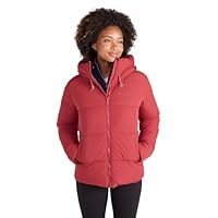 Mountain Warehouse Toasty Womens Short Padded Jacket - Water-resistant Ladies Puffer Coat with Thermal Tested -30°C - Autumn Winter, Outdoors, Travelling & Hiking Red Women's Size 6